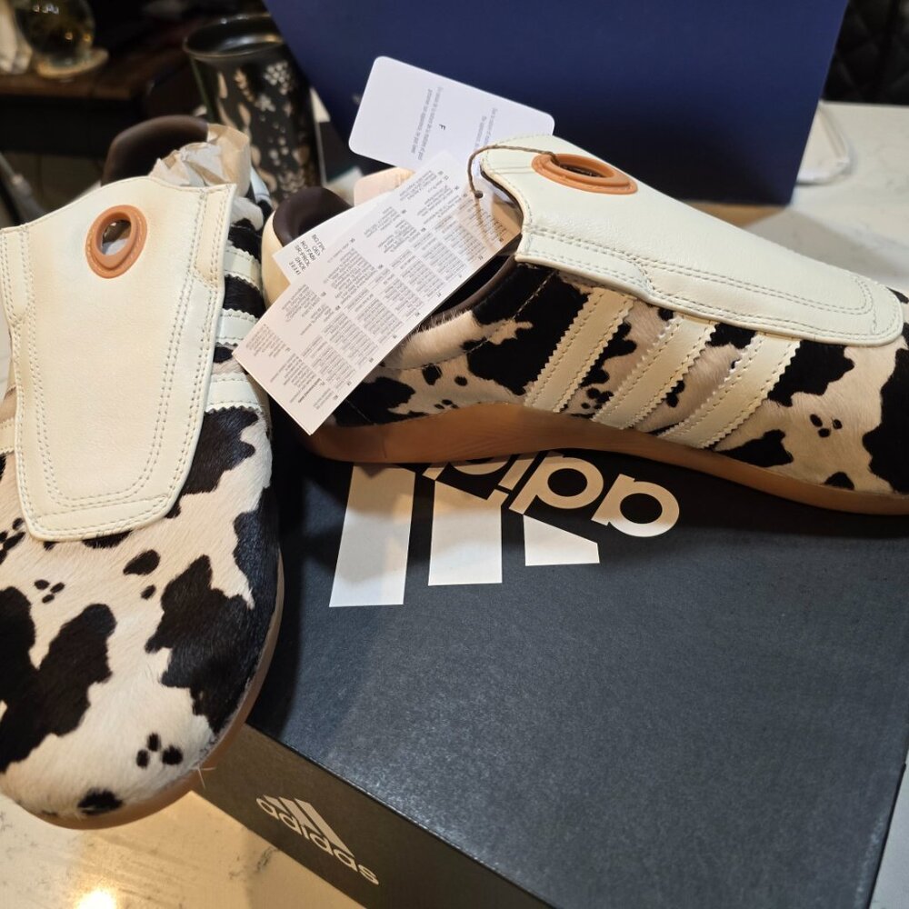 Adidas Taekwondo Mei 'Cow Print' JS0297 Mens Size 10 RARE HTF SNEAKER W 11 NEW - Picture 4 of 14